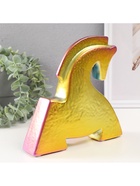 Фигурка керамика «Поклон коня», зелёный хамелеон, 5×20.5×20.5 см - Фото 3