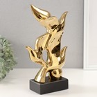 Сувенир керамика "Три птицы" золото 8х17,5х29,5 см - Фото 2
