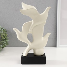 Сувенир керамика "Три птицы" белый 8х17,5х29,5 см