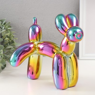 Фигурка керамика «Воздушный шарик - писающая собачка», хамелеон, 10.5×23×20 см