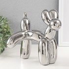 Фигурка керамика «Воздушный шарик - писающая собачка», серебро, 10.5×23×20 см - Фото 1