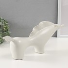Сувенир керамика "Целеустремленный конь" белый 7х39,5х17 см - Фото 2