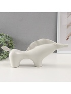 Фигурка керамика «Целеустремленный конь», белый, 7×39.5×17 см - Фото 2