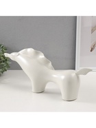 Фигурка керамика «Целеустремленный конь», белый, 7×39.5×17 см - Фото 4