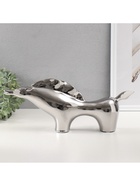 Фигурка керамика «Целеустремленный конь», серебро, 7×39.5×17 см - Фото 5