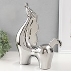 Сувенир керамика "Гордый конь" серебро 7,5х26х31 см - Фото 2