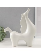 Фигурка керамика «Гордый конь», белый, 7.5×26×31 см - Фото 5