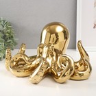 Фигурка керамика «Осьминог», золото, 29×25×16 см - Фото 4