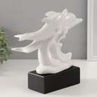 Сувенир керамика "Дельфины на волнах" белый 7,3х22х23 см - Фото 2