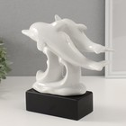 Сувенир керамика "Дельфины на волнах" белый 7,3х22х23 см - Фото 3