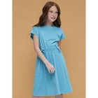 Платье для девочек, рост 128 см, цвет голубой - фото 110337775