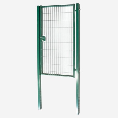 Калитка «Формика эконом», дверь 1.53×1 м – 1 шт., толщина прута 3.5 мм, столб 2 м – 2 шт., цвет зелёный RAL 6005