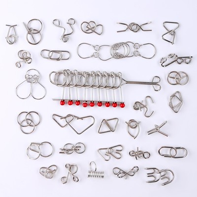 Уценка Набор металлических головоломок, 30 шт. «Сова»