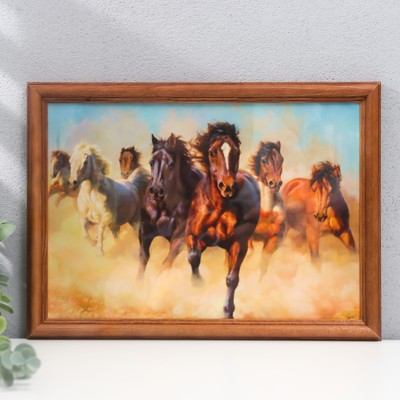 Фоторамка 21х30 (2N92) орех (пластиковый экран)