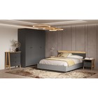 Комод для хранения «Теодора», 750×430×900 мм, цвет графит/крафт золотой - Фото 3