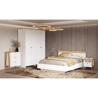 Шкаф четырехстворчатый «Теодора», 1834×523×2100 мм, цвет белый/крафт золотой - Фото 3