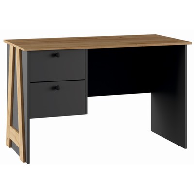 Стол письменный «Бетти», 2 ящика, 1205×605×750 мм, цвет графит/крафт золотой