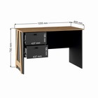 Стол письменный «Бетти», 2 ящика, 1205×605×750 мм, цвет графит/крафт золотой - Фото 2