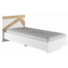 Кровать односпальная «Теодора», с основанием, 900×2000 мм, цвет белый/крафт золотой - Фото 1