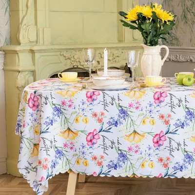 Скатерть «Доляна» Make all things beautiful 145×220 см, 100% п/э