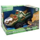 Машинка инерционная Funky Toys «Зелёный Крокодил», со светом и звуком - Фото 2