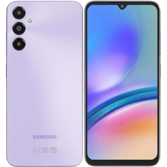 Смартфон Samsung Galaxy A05S SM-A057F, 6.7", PLS, 4Гб, 64Гб, 50Мп, 5000мАч, розовый - Фото 1