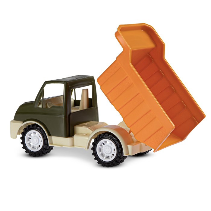 Песочный набор, с грузовиком, хаки-коричневый - фото 1908195065