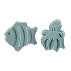 Набор игрушек для песочницы, 7 предметов: ведро, лопатка, грабли, 4 формочки - Фото 4