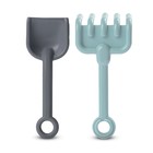 Набор игрушек для песочницы, 7 предметов: ведро, лопатка, грабли, 4 формочки - Фото 5