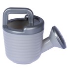 Набор игрушек для песочницы, 8 предметов: ведро 1.2 л, лопатка, грабли, 4 формочки, лейка, бледно голубой - Фото 4