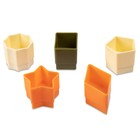 Набор игрушек для песочницы — сортер, 10 предметов: ведро, лопатка, грабли, формочка, 5 фигур, хаки-коричневый - Фото 4