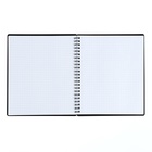 Тетрадь 60 листов, в клетку, на гребне, Base, обложка пластик, черная - фото 24101985