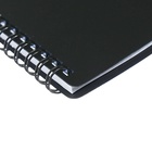 Тетрадь 60 листов, в клетку, на гребне, Base, обложка пластик, черная - фото 24101986