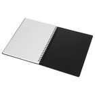 Тетрадь 60 листов, в клетку, на гребне, Base, обложка пластик, черная - фото 24101987