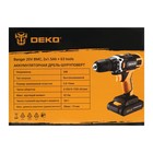 Дрель-шуруповерт DEKO Banger 20V, 20 В, 2х1.5 Ач, кейс + набор инструментов 63 предмета - фото 24164782