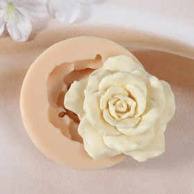 Молд силиконовый "Цветок розы" 2,5х7х7 см