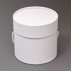 Подарочная коробка, круглая, белая,с шнурком, 12 х 12 см - Фото 2
