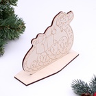 Декоративная подставка "Змея с подарком 2025", 12,5 х 9,3 х 5 см (комплект 2 шт) - фото 24347476