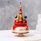 Сувенир музыкальный "Храм" №1, красно-белый, ручная роспись - фото 321614990
