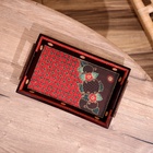 Поднос из дерева, батик, 30×19×5 см - Фото 2