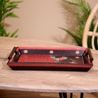 Поднос из дерева, батик, 30×19×5 см - Фото 4