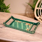 Поднос из дерева, батик, 38×19×5 см - Фото 1