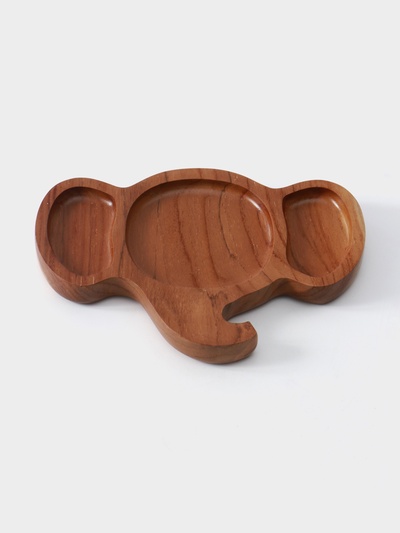 Блюдо «Слоник», 20×2×15 см, тиковое дерево