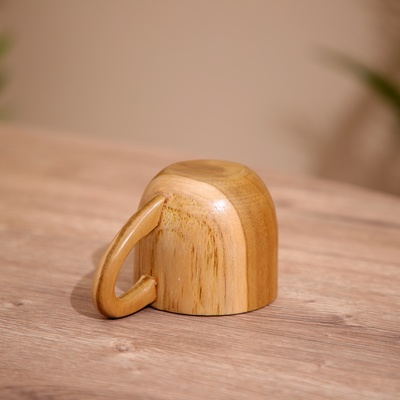 Кружка, 11×8×7 см, тиковое дерево