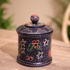 Баночка с крышкой деревянная, 12×12×15 см, батик - Фото 3