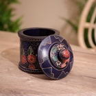 Баночка с крышкой деревянная, 12×12×15 см, батик - Фото 5