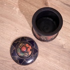 Баночка с крышкой деревянная, 12×12×15 см, батик - Фото 6