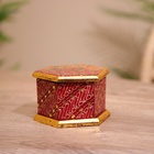 Шкатулка деревянная, батик, 10×11×7 см - Фото 1