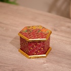 Шкатулка деревянная, батик, 10×11×7 см - Фото 2