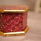 Шкатулка деревянная, батик, 10×11×7 см - Фото 4